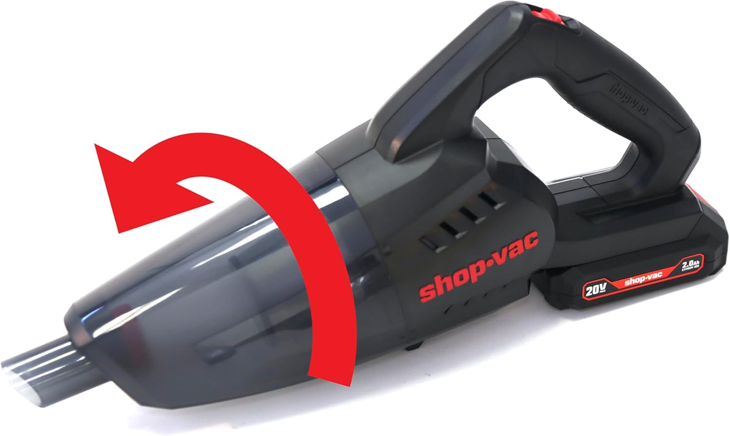 Shop-Vac 5430087 Handheld Vacuum, Cordless Rechargeable Lithium 20V, Lightweight Design, Ideal for Quick Cleanups in Home, Garage, and Vehicle