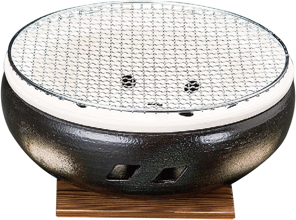 (TV Series Crafts (yamasita Craft) Black No. 10 Seige Stove Chain Link, 板付 30 × 30 × 12 cm 11432110