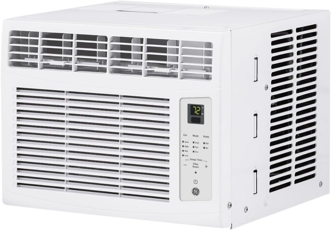 GE 6,000 BTU Electronic Window Air Conditioner with Auto Restart, Remote Control (up to 250 sq ft.)