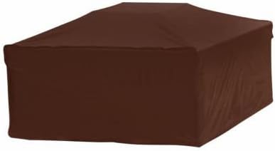 07845BBGD Fire Pit Cover, Dark Brown PVC, 18 x 38-in. Square - Quantity 4