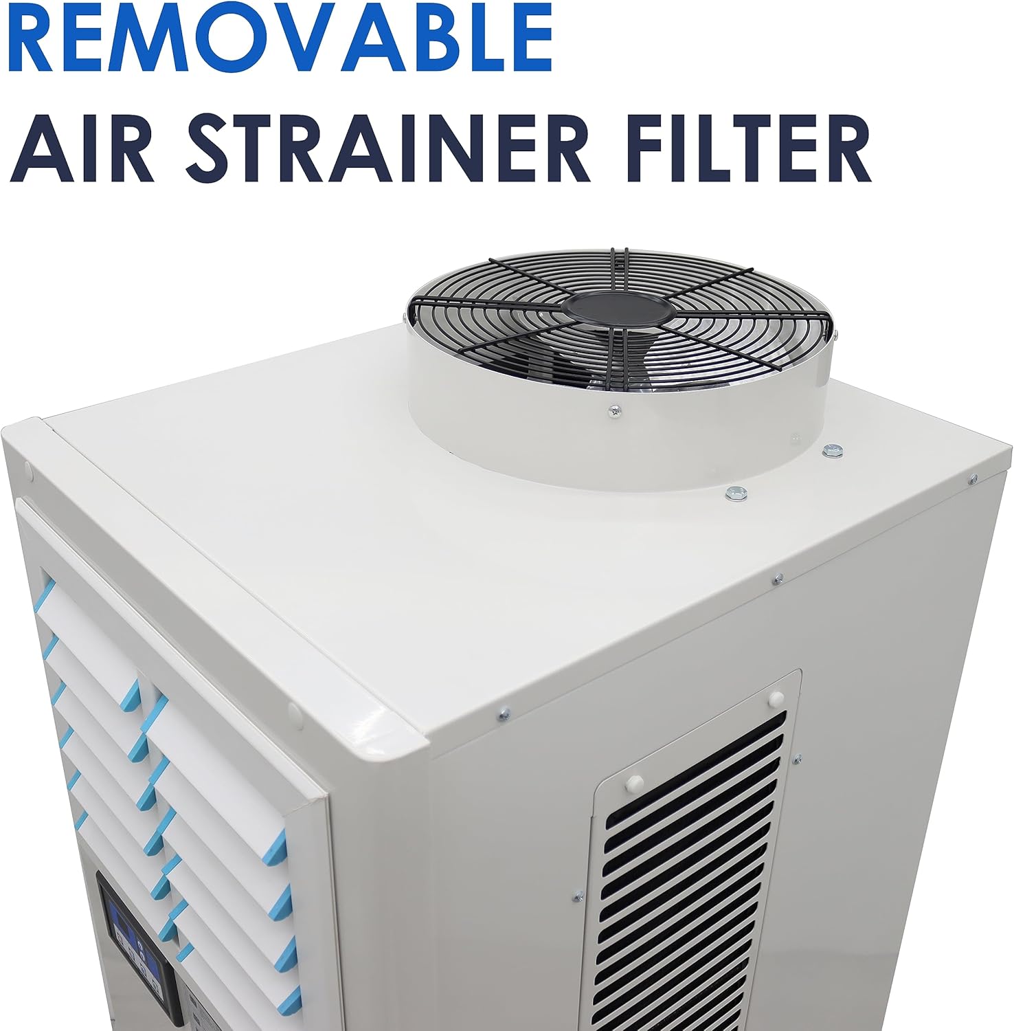 Portable Air Conditioner 20,400 BTU Industrial Spot Cooler Air Conditioner 3600m³/h Mobile Outdoor Indoor Cooling Aircon Louver Type 220V 1820W