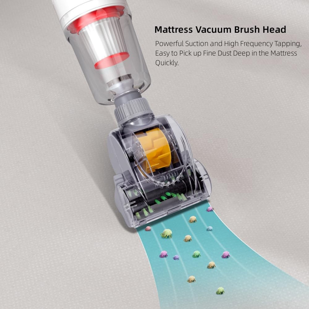 Lightweight Stick Vacuum Cleaner Cordless Rechargeable, 12000pa Powerful Suction Cordless Upright Vacuum Cleaners Rechargeable with HEPA Filter, Stick Vacuum for Pet Hair Carpet and Hardwood Floors