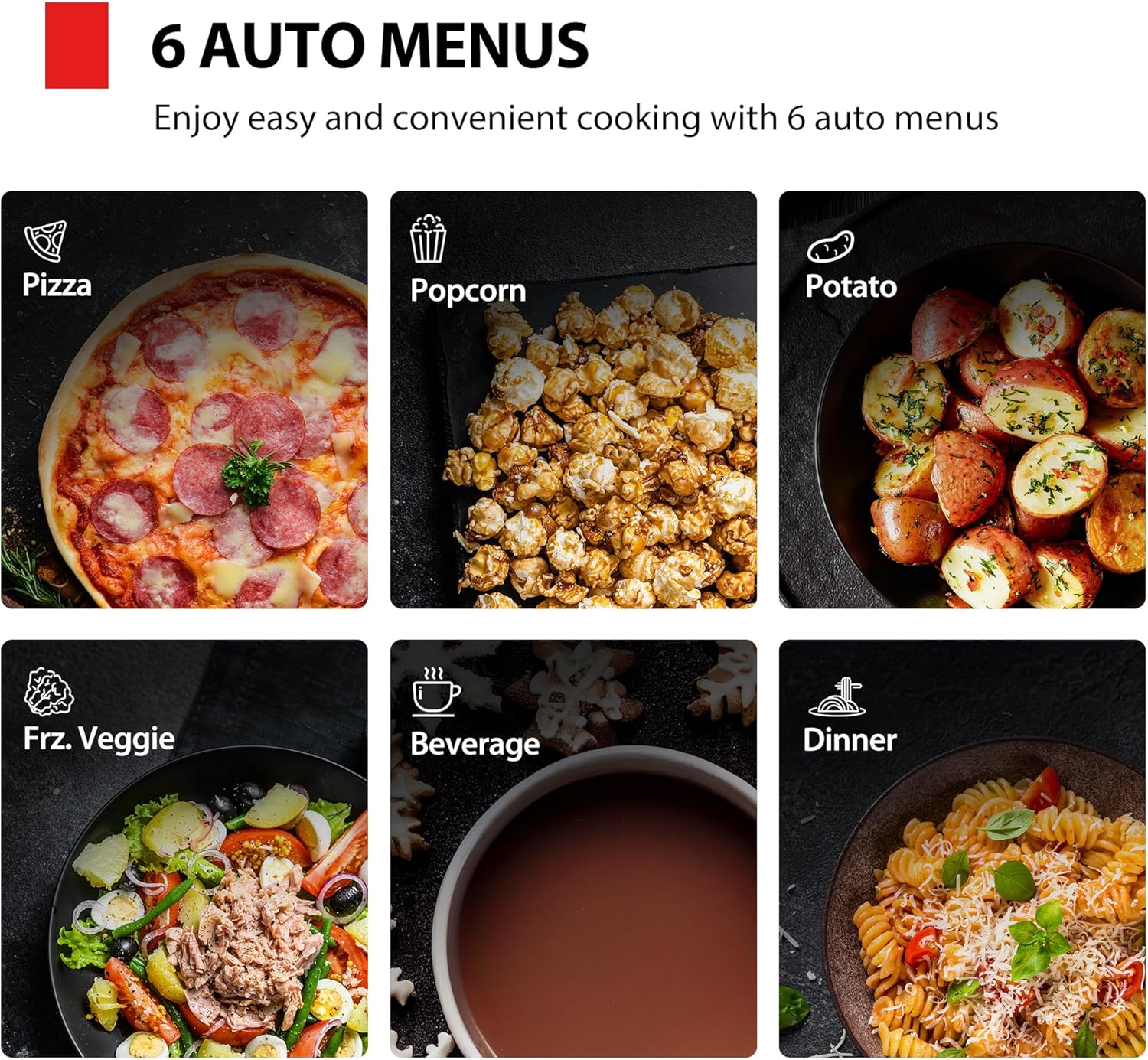 TOSHIBA Small Microwave Oven with 11 Power Levels, ChefDefrost, Sound On/Off & Eco Mode, 0.7 Cu Ft, 700W, Black, MM-EM07PA(BK)