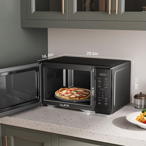 1.1 Cu. ft Countertop Microwave Oven - 1000 Watts with 10 Power Levels & One-Touch Cooking
