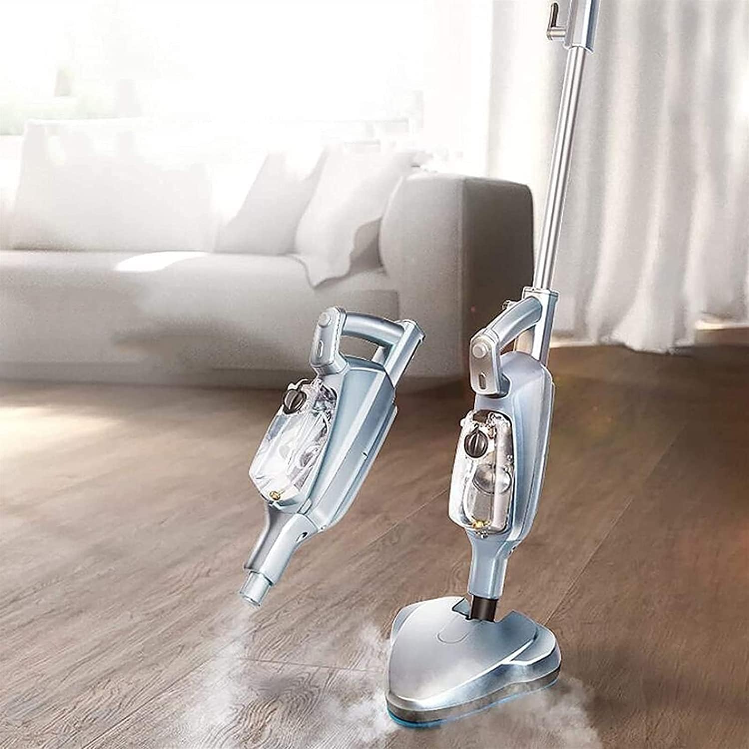 Steam Mop, Mops for Floor Cleaning, Detachable Floor Steamer for Hardwood and Tile, Steam Cleaner for Home Use, 17Ft Long Power Cord, 320ml Water Tank