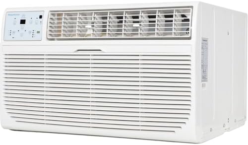 Keystone 8,000 BTU Wall Mounted Air Conditioner and Dehumidifier, 115V, Wall Unit for Bedroom, Bathroom, Small-Medium Sized Rooms up to 350 Sq.Ft., Quiet, High Efficiency Wall Mounted AC Unit, White