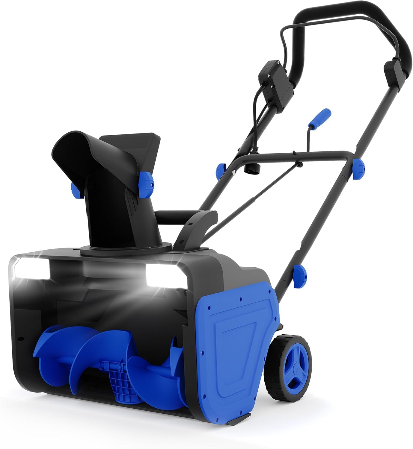 Corded Snow Blower, 20 Inch Electric Snow Thrower, with Dual LED Headlights and 180° Rotating Chute, 2200W Brushless Motor, 25 Ft Throwing Distance, 12 in Deep Cleanup, for Driveways and Sidewalks