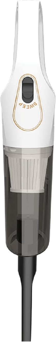 Portable Car Vacuum Cleaner Cordless Handheld Vacuum Light Weight Mini Desk Cleaner for Computer, Keyboard, Car, Home and Office Cleaning,White