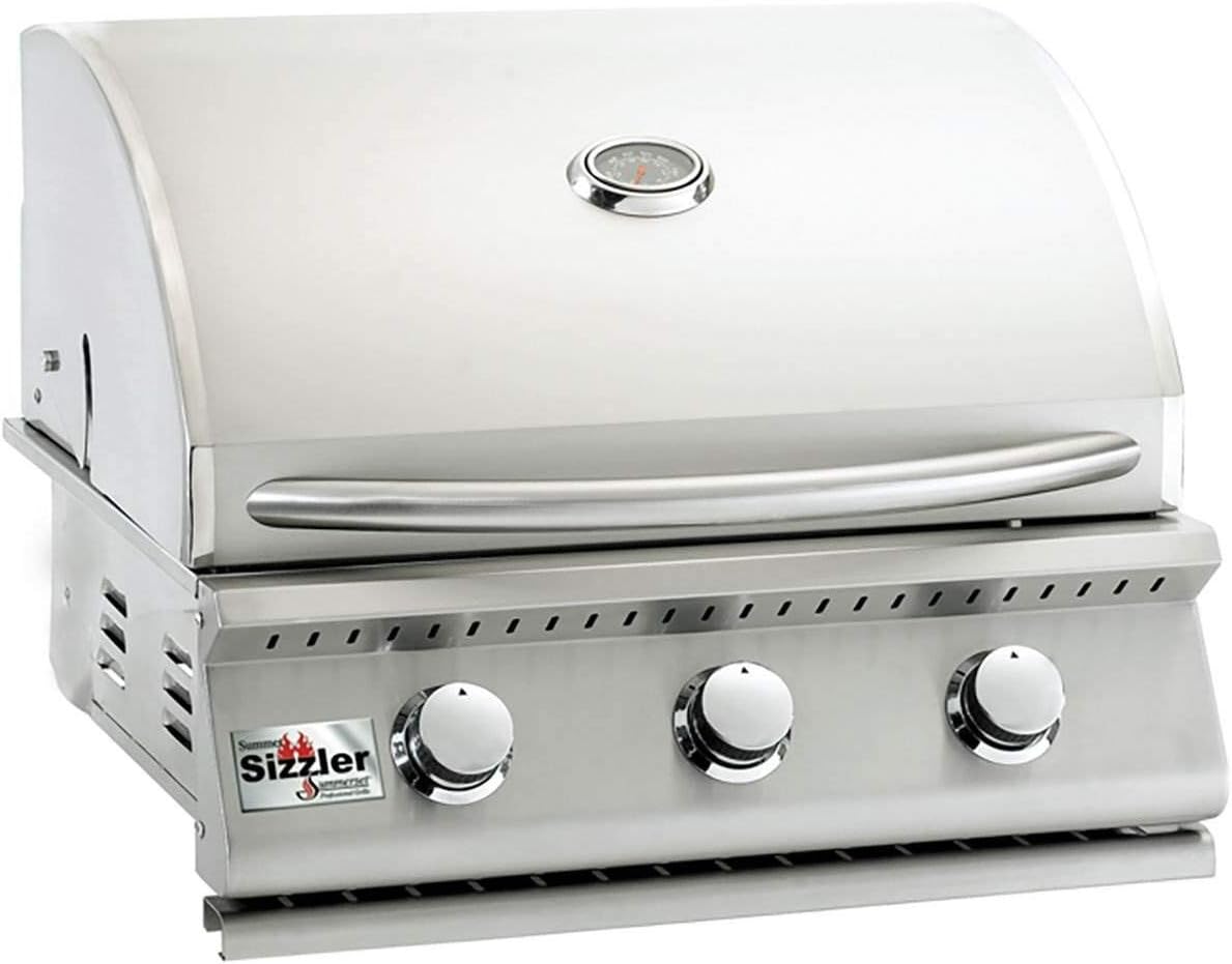 Summerset Sizzler Stainless Steel 26 Inch Natural Gas Propane Built in Grill