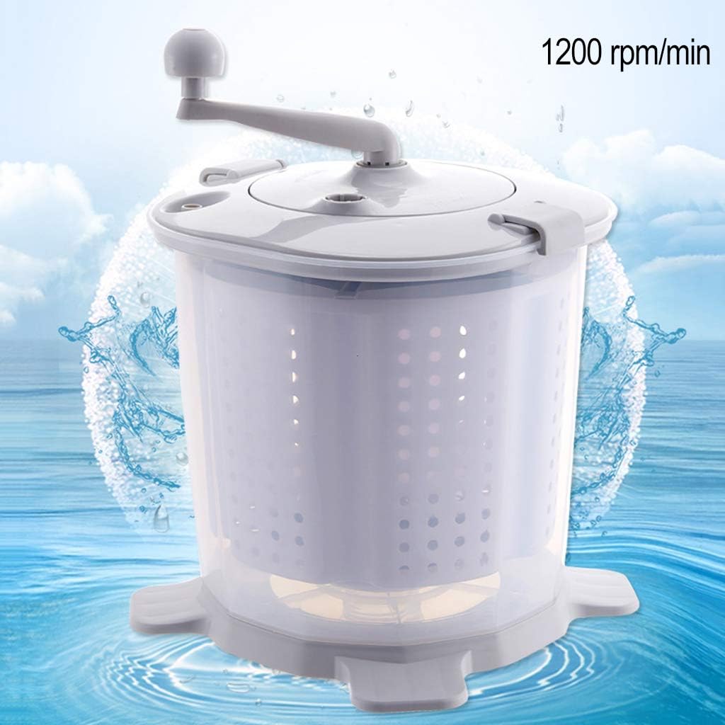 Portable Eco Mini Washing Machine | Hand Cranked Manual Clothes Non-Electric Washing Machine and Spin Dryer,Easy to Use, Suitable for RVs, Camping