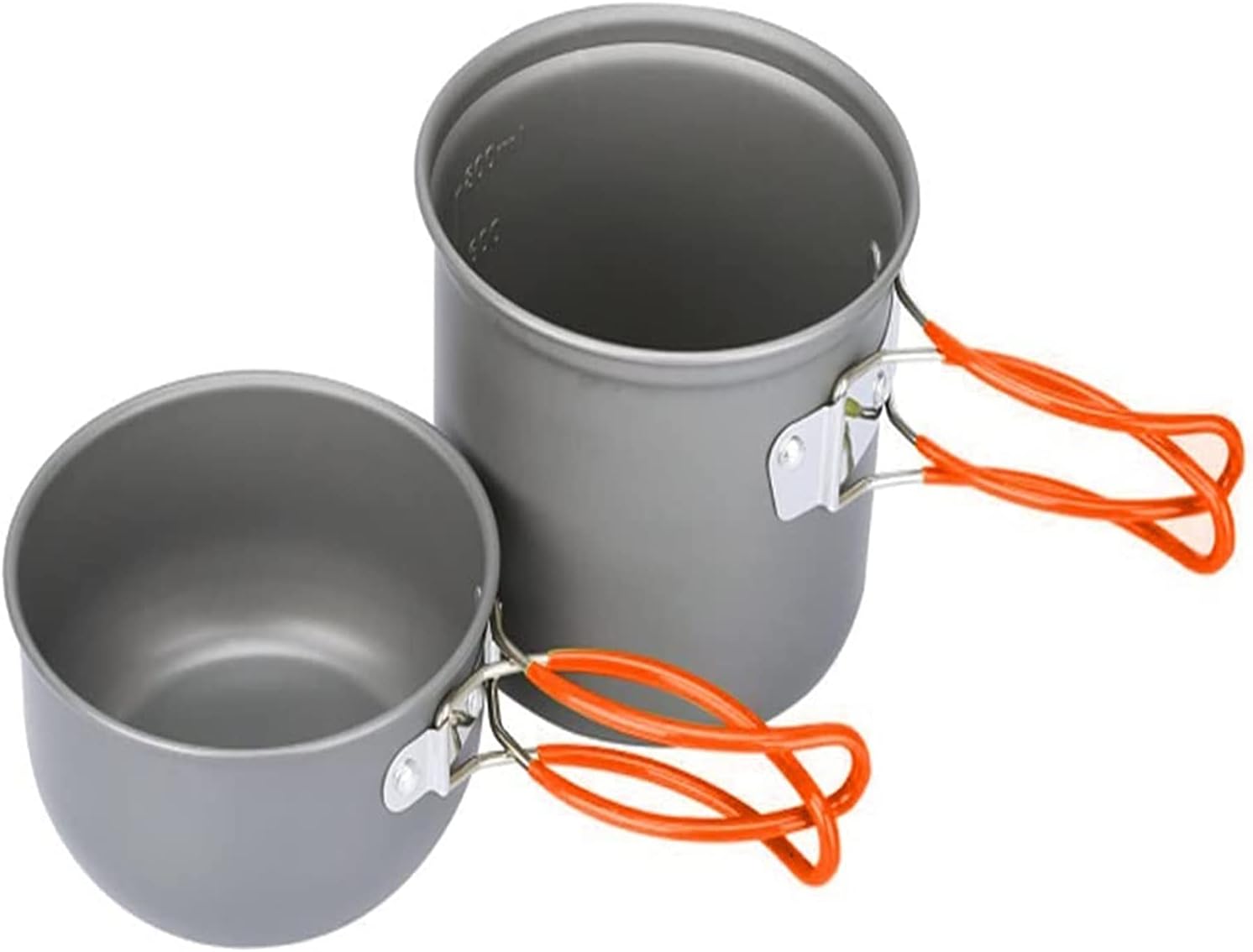 Portable Cookware Set, Camping Kitchen Utensils Set, Outdoor Cooking Travel Set, Fruit Orange Handle,Small Pot