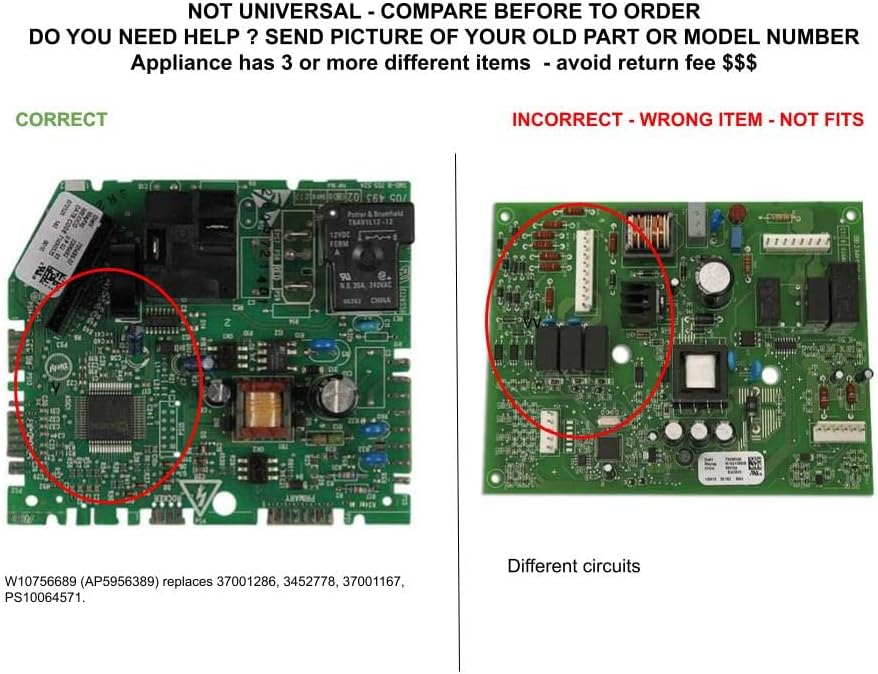 GLOB PRO SOLUTIONS W10756689 CKD3466 Control Board