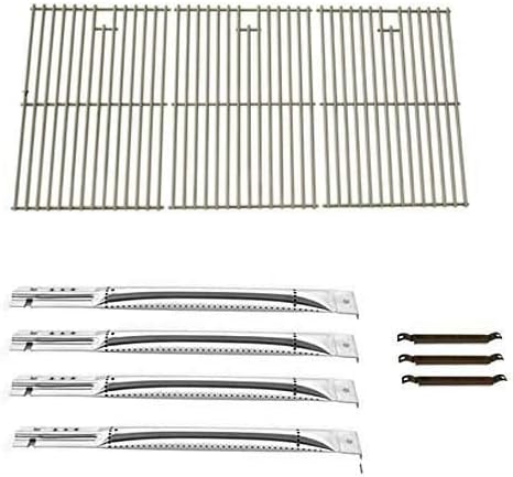 Repair Kit for Charbroil Grill 463440109, 463420507, 463420509, 463460708, 463460710 BBQ Gas Grill Includes 4 Stainless Steel Burner, 3 Crossover Tubes and Stainless Steel Grates
