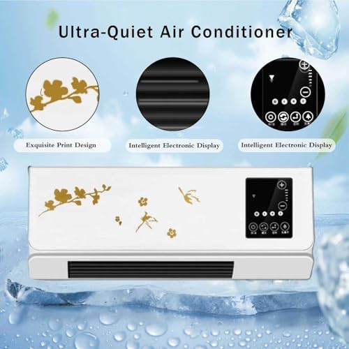 Portable Air Conditioner Split Max Multifunctional Cooling Air 3s Desktop Wall Mounted 2-in-1 Super Quiet Blow Cool Breeze & Heating, for Home, Office
