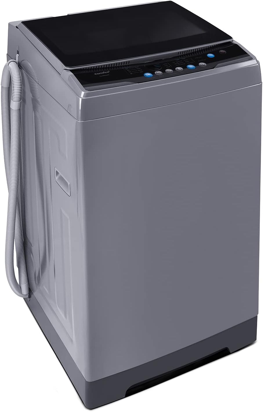 COMFEE’ 1.6 Cu.ft Portable Washing Machine, 11lbs Capacity Fully Automatic Compact Washer & EM720CPL-PMB Countertop Microwave Oven with Sound On/Off