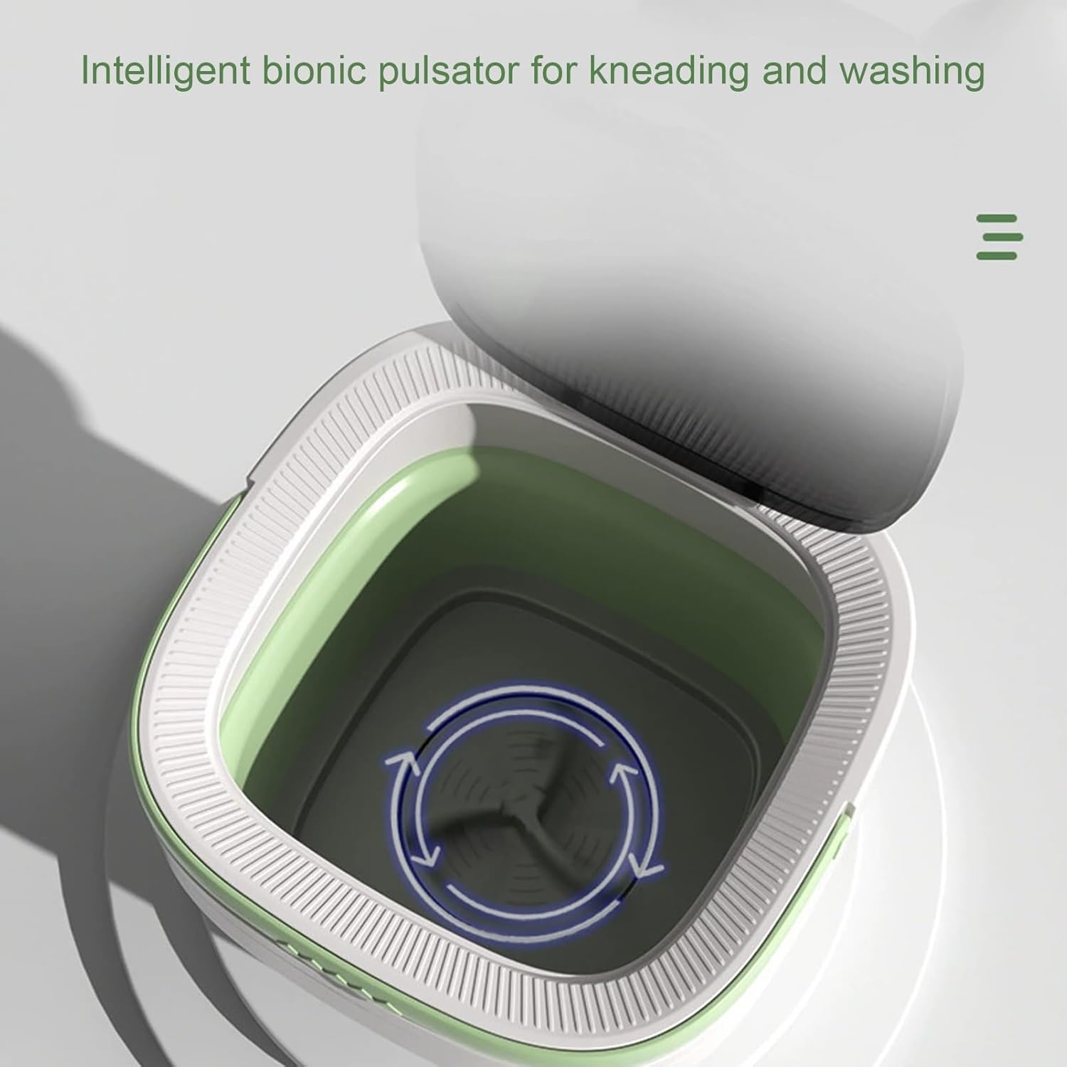 Mini Portable Washing Machine, 12L Collapsible Washing Machine, Small Foldable Smart Laundry Machine with 3 Cleaning Modes, for Baby Clothes, Underwear, Camping, RV, Travel(Pink)