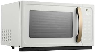 Beautiful 1.1 Cu ft 1000 Watt, Sensor Microwave Oven, White Icing by Drew Barrymore