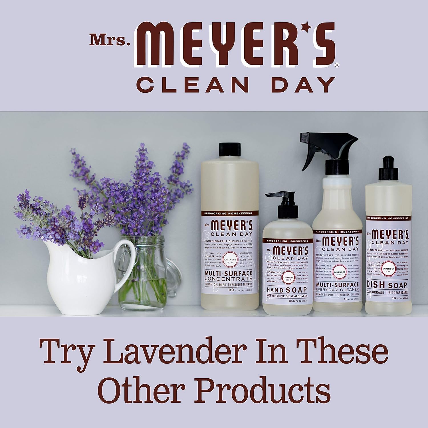 Mrs. Meyer's Clean Day Dryer Sheets, Lavender, 80 Count (Pack of 12)