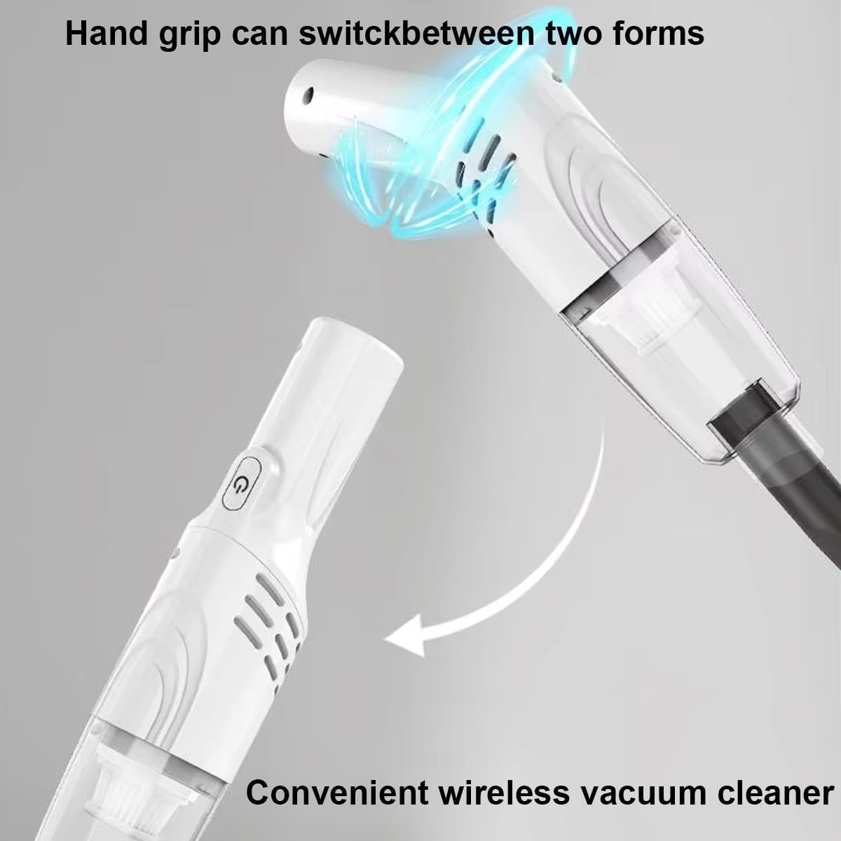Powerful Cordless 2-in-1 Vacuum Cleaner, 15,000 Pa Smart 2-in-1 Vacuuming & Mopping, Lightweight Rechargeable Stick Cleaner, Handheld Vacuum Cordless for Car, Office & Home Cleaning