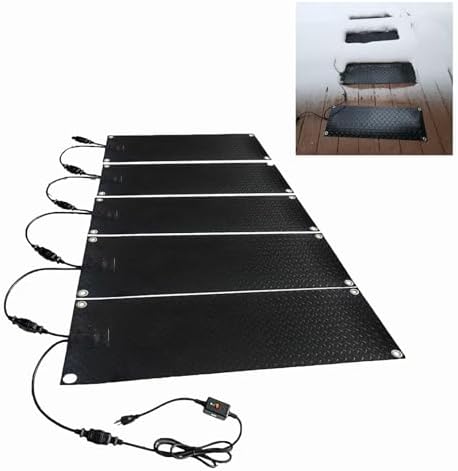 Anti-Slip Heated Snow Melting Mats for Entrances, 10