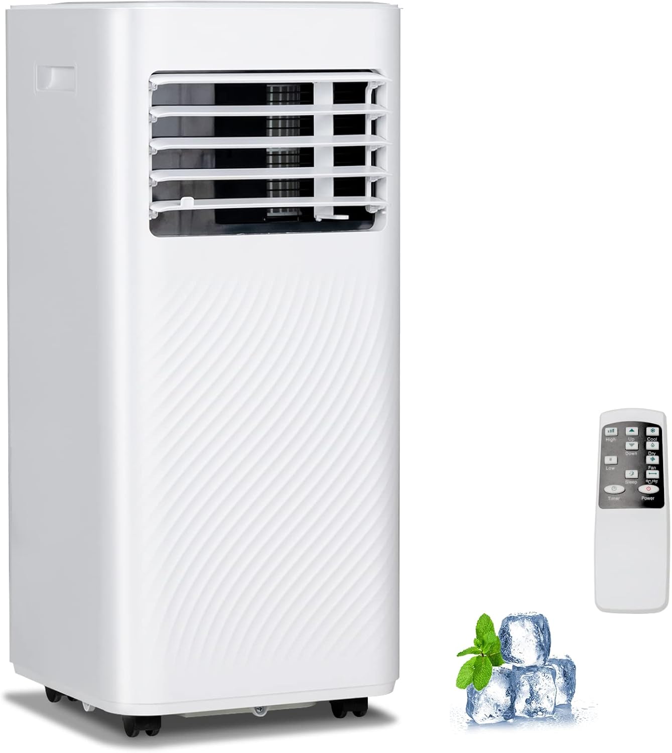 PETSITE 8000 BTU Portable Air Conditioner, 3 in 1 AC Cooling Unit with Remote Control, Dehumidifier, Sleep Mode, Window Kit, Personal AC Unit for Bedroom