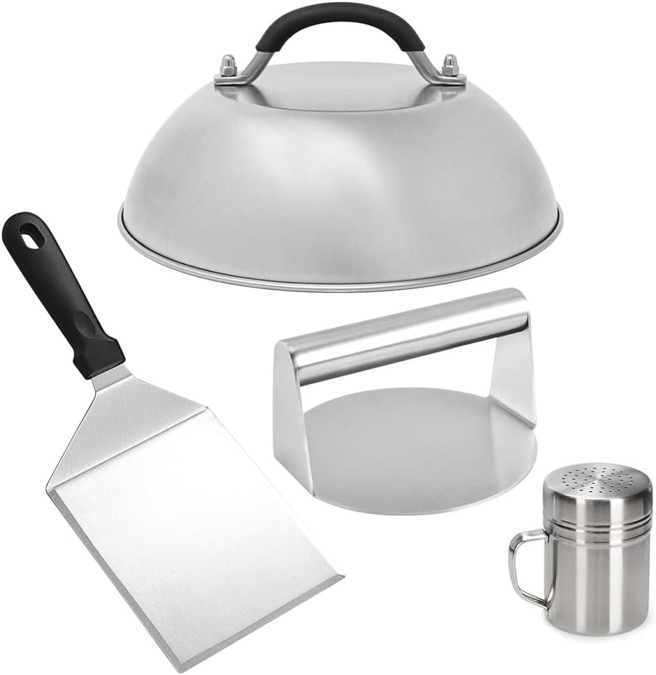 Barbecue Tool Set Crushed Hamburger Set Hamburger Press Machine Pot Cover Barbecue Spatula Flavor Bottle