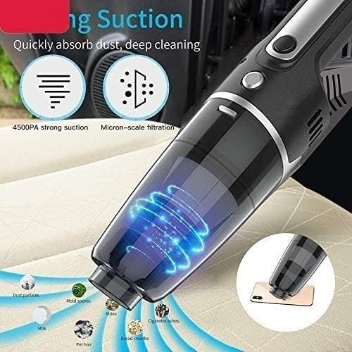 Car Vacuum Cleaner - Portable Handheld Mini Vacuum Cleaner Attachments - Small Vacuum for Car, RV, Boats, Travel - Car Accessories