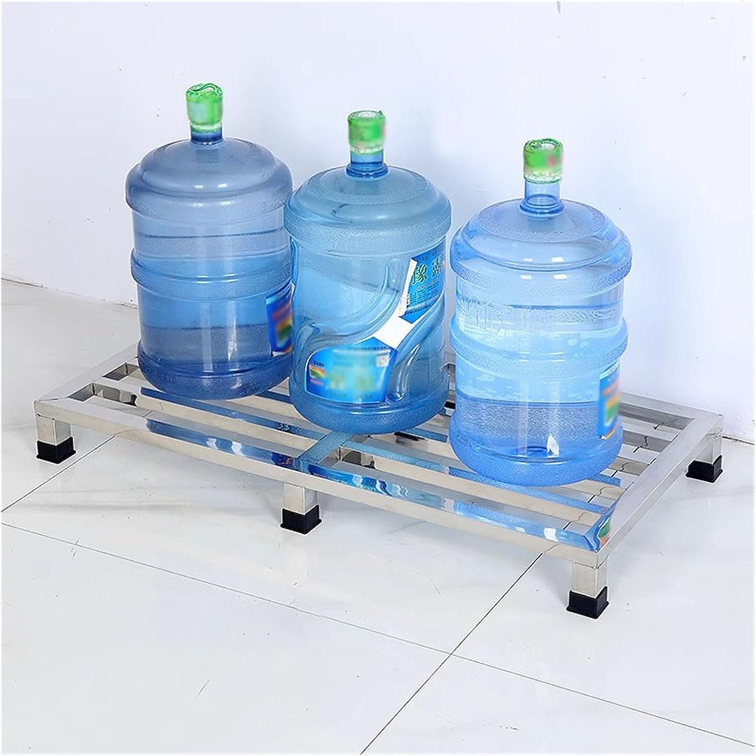 Heightened Air Conditioner Base, Stainless Steel Moisture-Proof Floor Pallets, One-Piece Furniture Appliances Base Stand for Warehouse Supermarket(60x110x15cm)