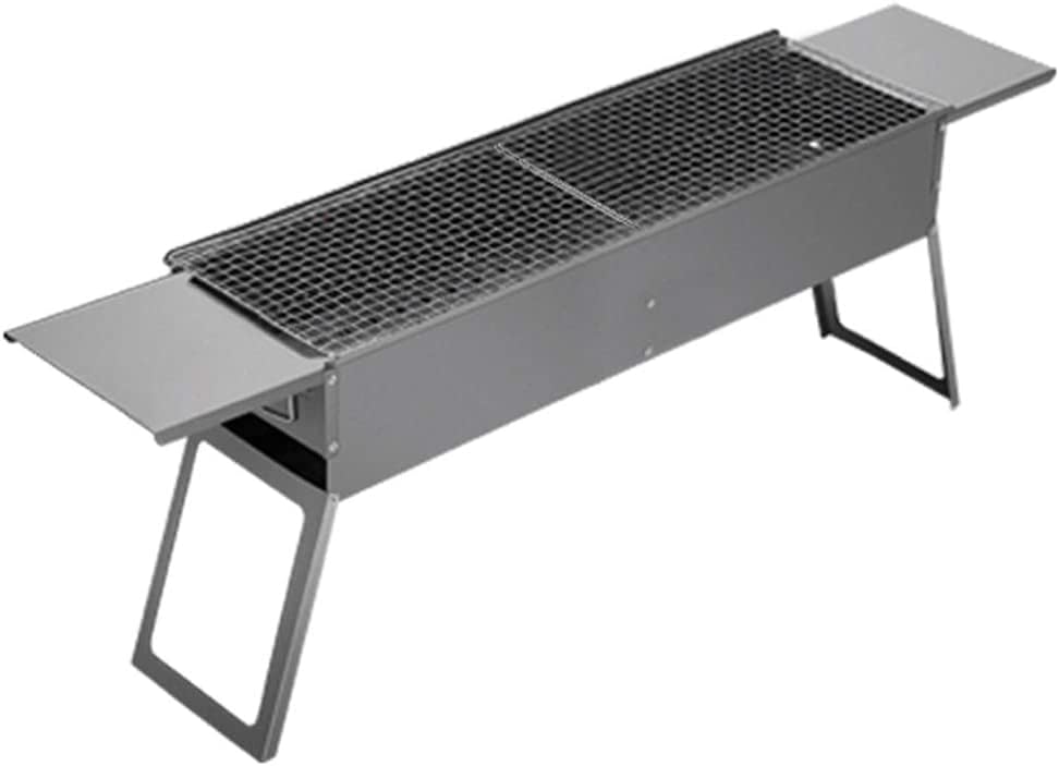 Portable Foldable Barbecue Grill Smoked Charcoal Grill Outdoor Picnic Grill Desktop Barbecue Grill Suitable for 5-10 People Barbecue Tools