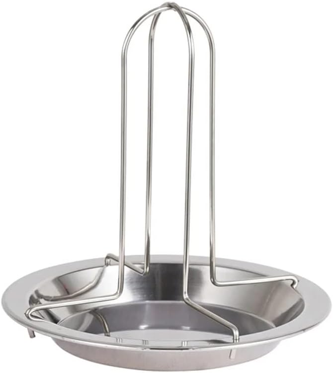 Portable Barbecue Grilling Baking Cooking Pans Non-Stick Chicken Roaster Rack with Bowl BBQ Accessories Tools