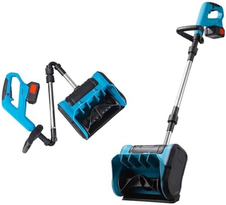 Cordless Electric Snow Shovel - Lightweight Battery-Powered Snow Remover for Driveways, Decks & Sidewalks - Efficient, Easy to Use Winter Snow Clearing Tool