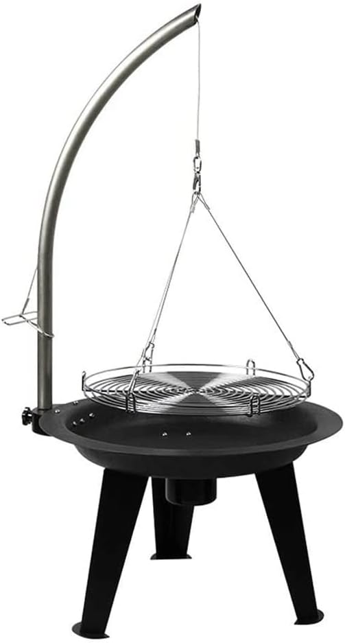 Portable Charcoal Grill - Outdoor BBQ Grills Cooking, Stainless Steel Folding Camping Grill, Large Grill for Campfire, Picnic, Hiking