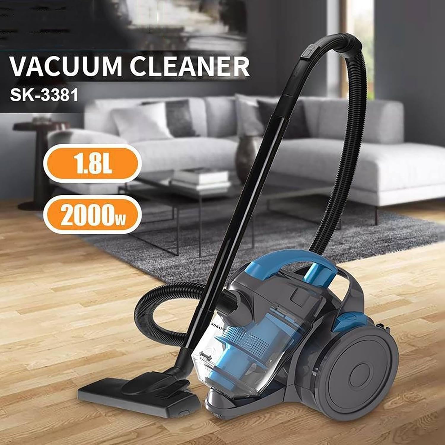 Bagless Cylinder Vacuum Corded Vacuum Cleaner
