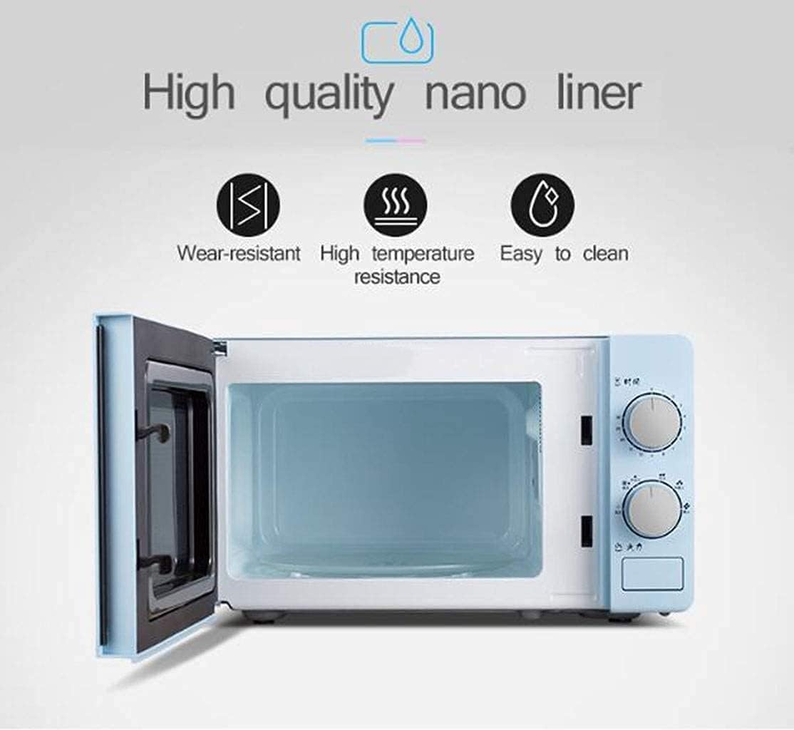 20L Small Multifunctional Microwave Oven - 220V Mechanical Rotating Kitchen Cooker for Steaming Heating Boiling Commodity Code: LXJ-6 (Color : Blue) (Blue) (Blue) Aesthetic and Practical (Blue)