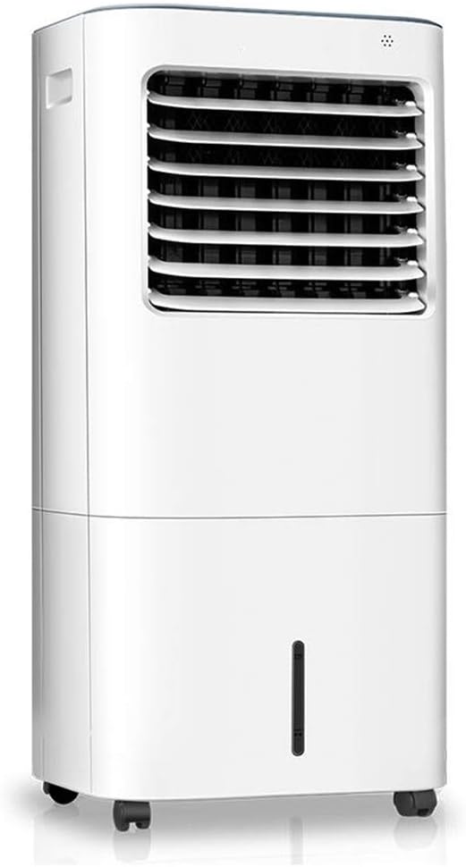 Cooling Fan Evaporative Cooler, with Remote Control Portable Bladeless Air Cooler, Electric Fan & Humidifier, 7H Timing,LCD Display, 3 Modes Air Conditioner for Indoor Home Office Dorms 55W Oscillati