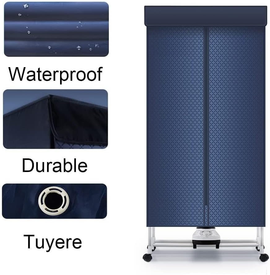 1000W Heated Clothes Dryer, Portable Electric Clothes Dryer, Large Capacity 15kg Stainless Steel Heated Clothes Airer With 180min Timing, For Apartment Home(Exclusive Model)