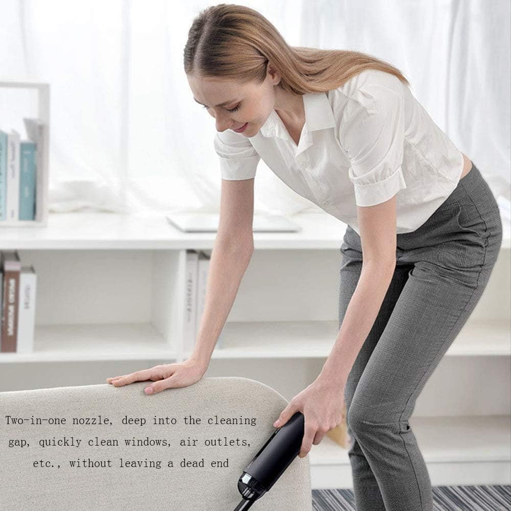 Handheld Vacuum, 5000pa 70W Strong Suction Handheld Vacuum, Hand Vacuum Cordless with High Power, Rechargeable Quick Charge, for Home and Car Cleaning (Color : Green)