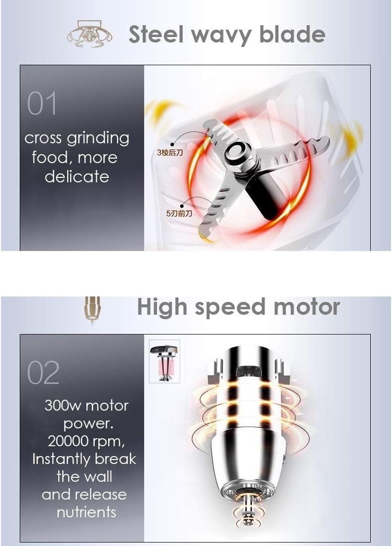 Juicer Household Soymilk Maker Kitchen Food Blender Touch Panel 1300W 1.3L Capacity Food Mixer Juice Maker Breakfast