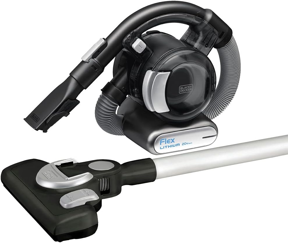 BLACK+DECKER 20V Max Flex Cordless Stick Vacuum with Floor Head and Pet Hair Brush (BDH2020FLFH)