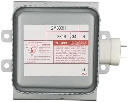 Microwave Oven Magnetron Replacement Spare Parts Inverter Vacuum Tube Long Bottom Plate Microwave Generator 1080W, Compatible For Toshiba 2M303H, Microwave Oven Accessories