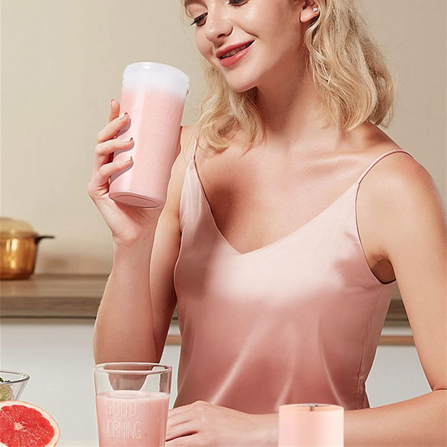 Portable Wireless Slow Blender Cup Appliance Fruit Orange Chargable Mixer Machine