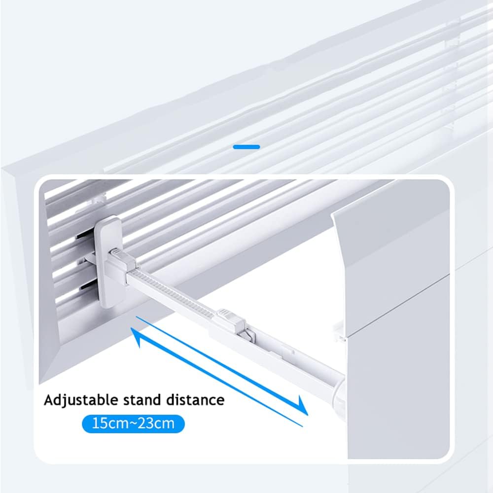 Central Air Conditioner Cold and Hot Air Outlet Deflector Universal Anti-Straight Wind Visor Cold Air Transfer Air Deflector Suitable for Office/Home Cooling/Heating Air Circulation