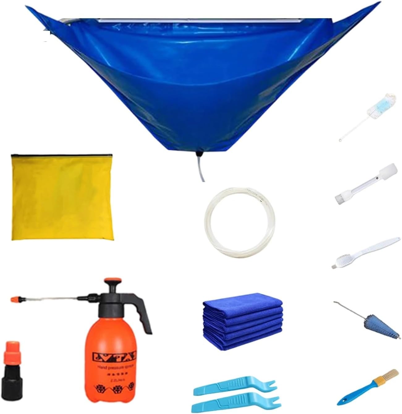 Air Conditioner Cleaning Cover Kit With Clean Tools: 118cm Waterproof Dust Protection Bag For Air Conditioners Cleaner Set(Motherboard,98cm)