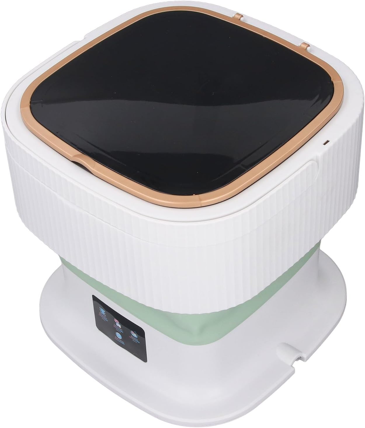 Mini Clothes Washer, Deep Portable Washing Machine with Drain Hose for Underwear Baby Clothes (Green)