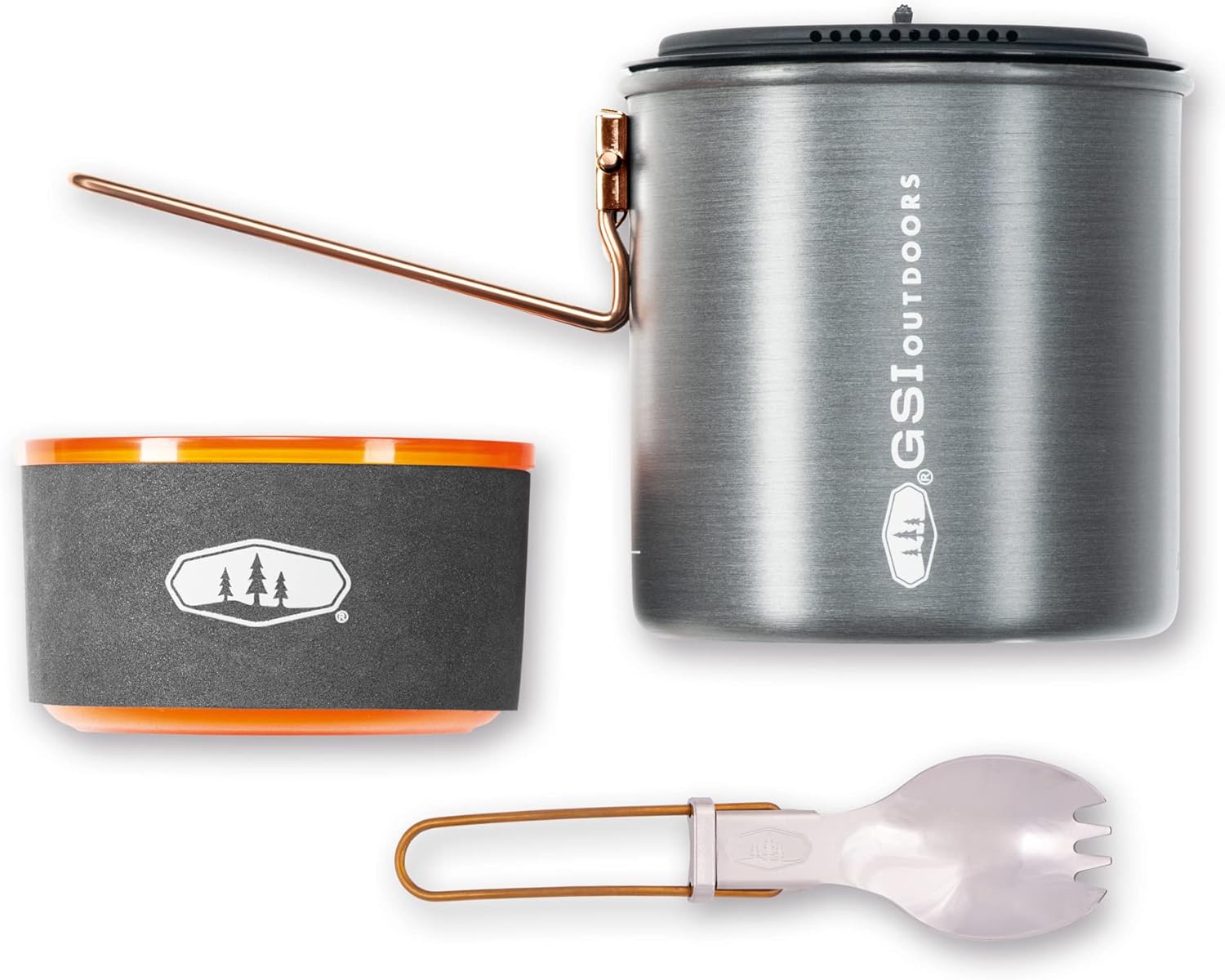 GSI Outdoors Halulite Soloist, Ultralight Backpacking Cooking and Eating Set