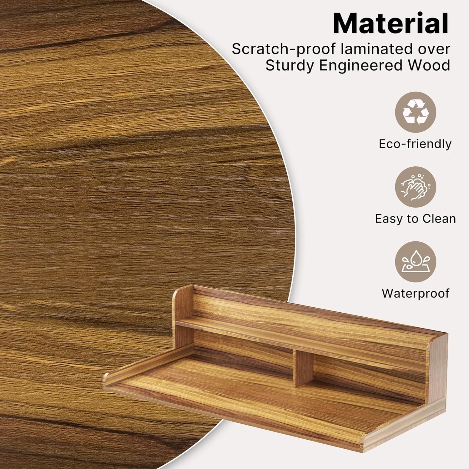 Washer Dryer Countertop with Non-Slip Pads, 2.75