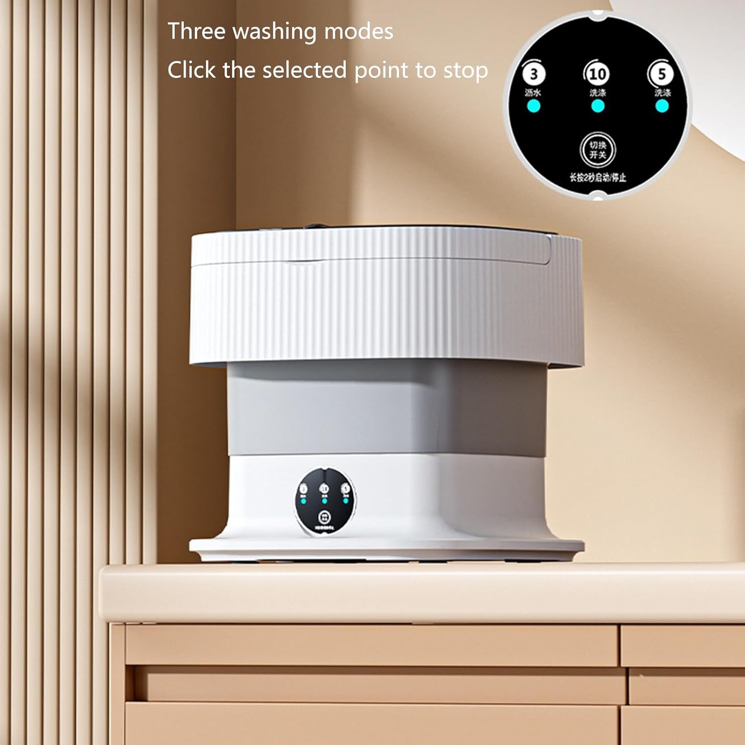 Portable Washing Machine 10L Small Clothing Washer Automatic Suitable For Small Loads Travel Washing Machine