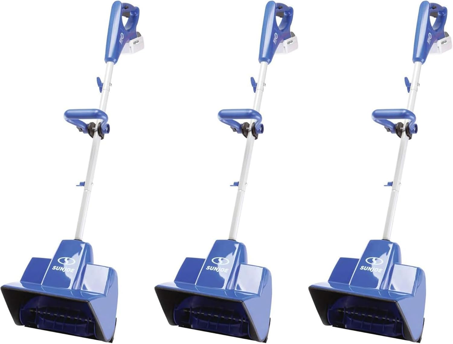 Snow Joe 3 Pack 24 Volt Cordless Shovel Kit for Driveway Winter Snow Removal