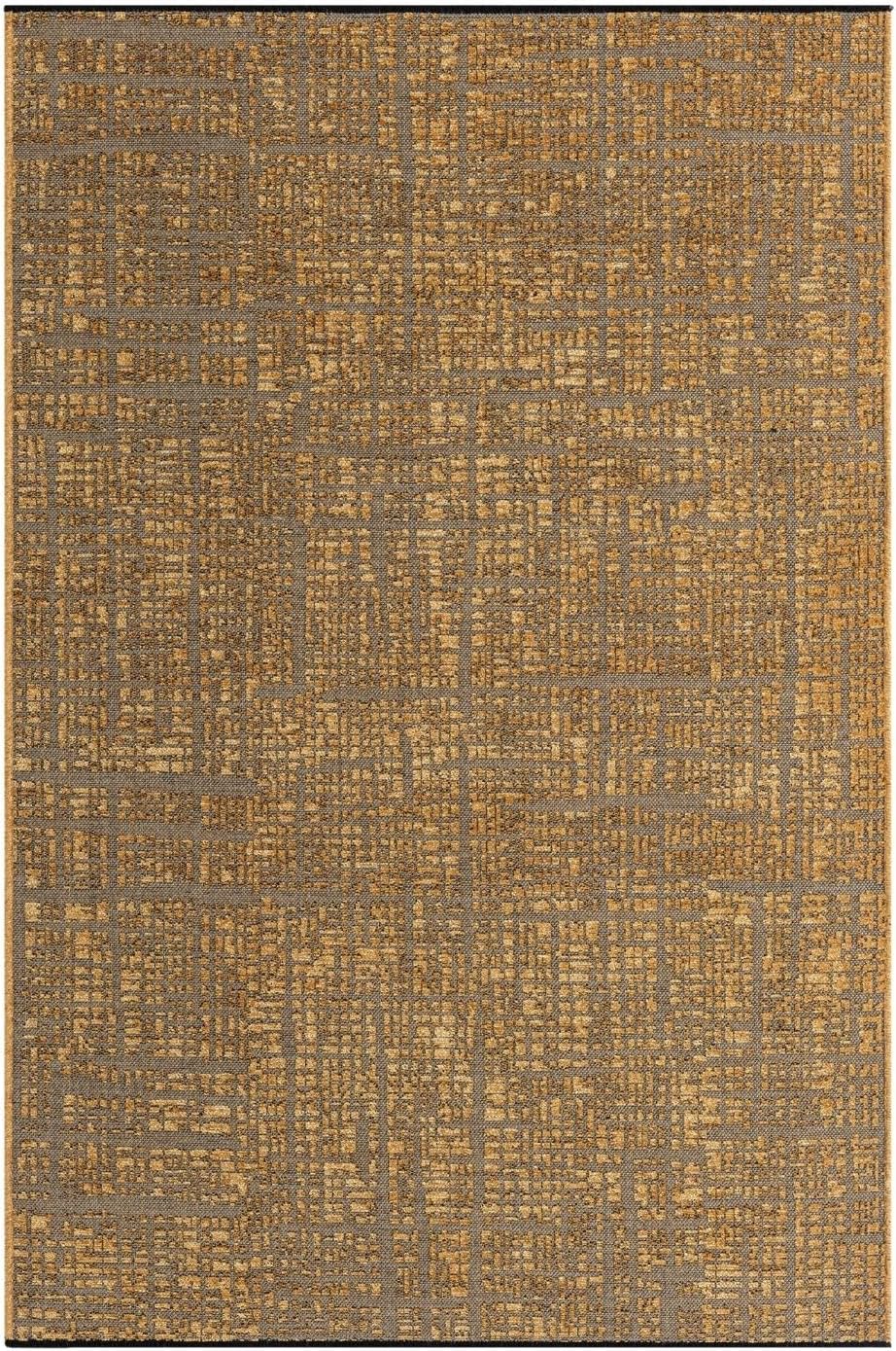 LUXE WEAVERS Rustic Textured Gold 9x12 Area Rug, Farmhouse Carpet