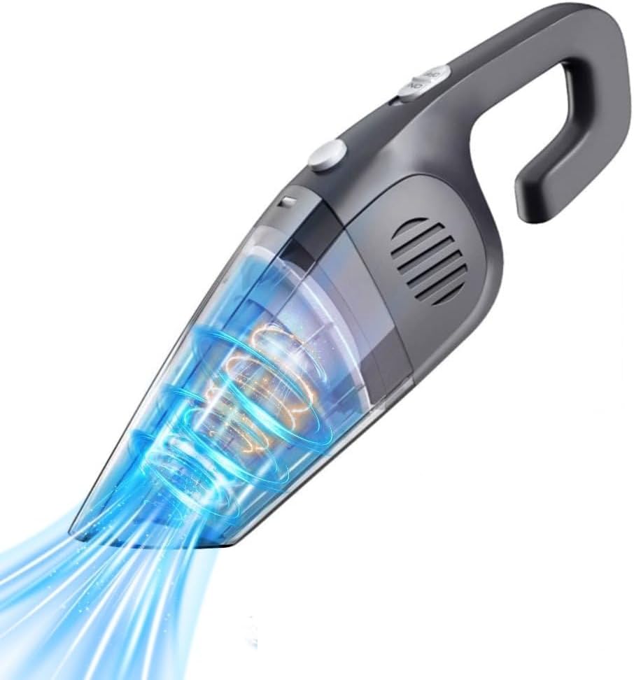 TBBSC Portable Car Vacuum Cleaner, Cordless Handheld Vacuum 7.5KPA Powerful Vacuum for Home Car Pet Hair
